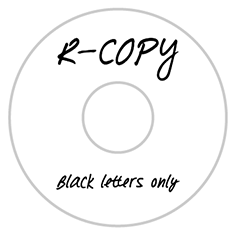 DVD-Rコピースミ文字