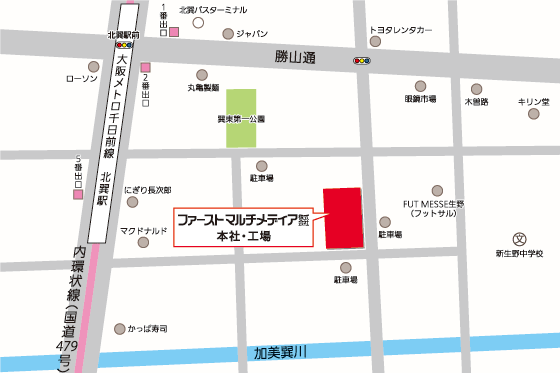 大阪本社地図